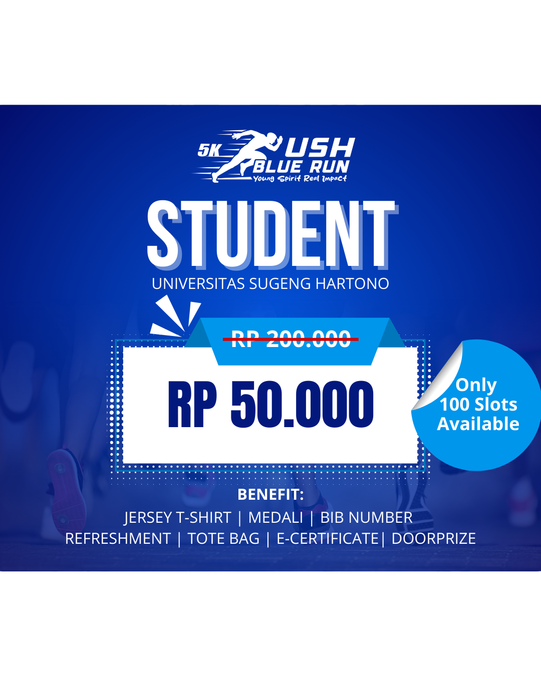 USH Blue Run 5K-Mahasiswa USH